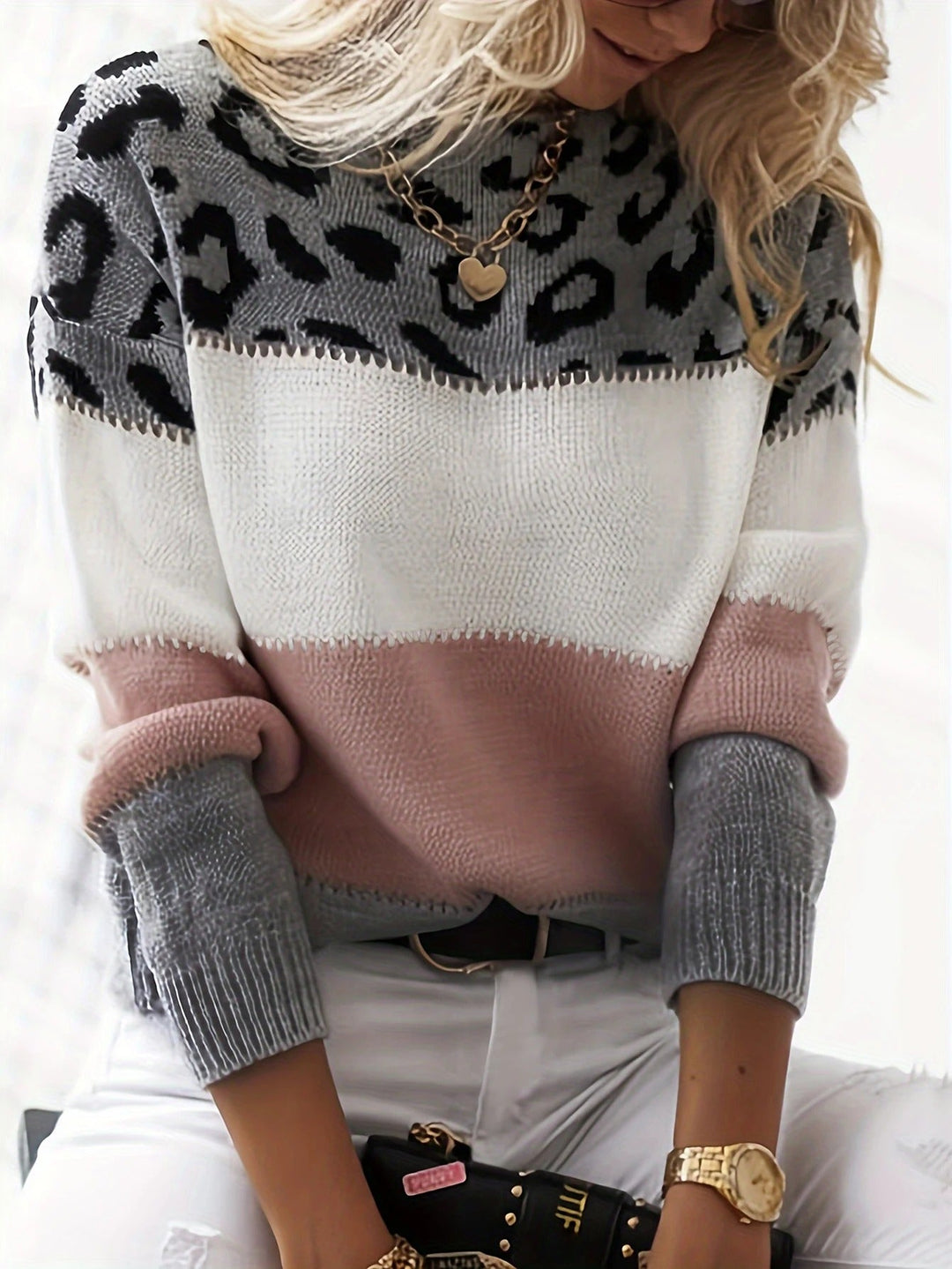 Lela™ | Leopard print sweater