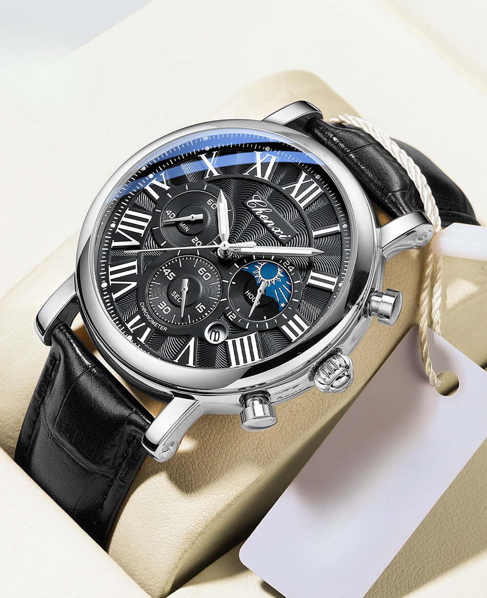 Renley's Slim Luxury Multifunctional Wrist Watch