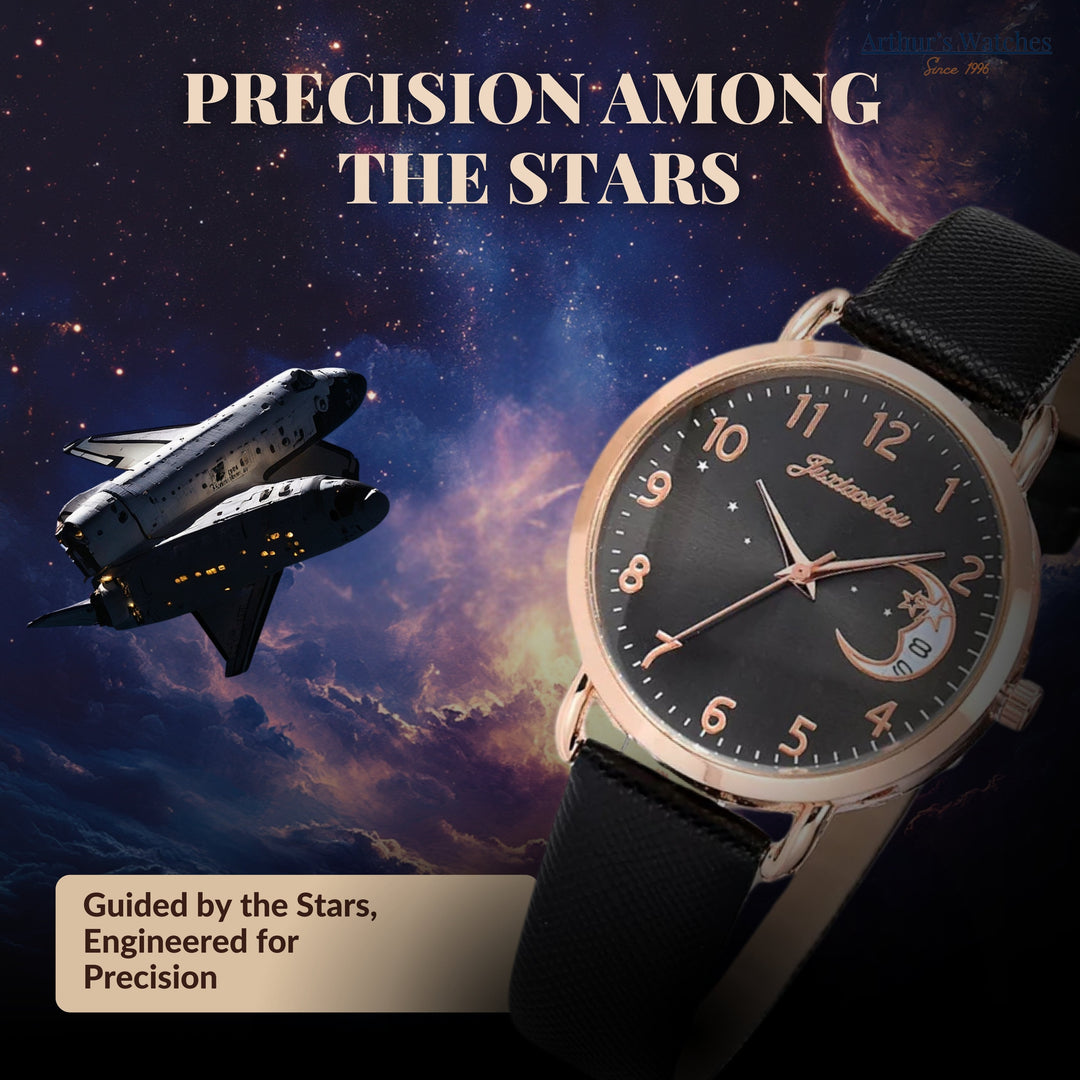 Renley's Lightweight Moon Inspired Wrist Watch and Bracelets Set