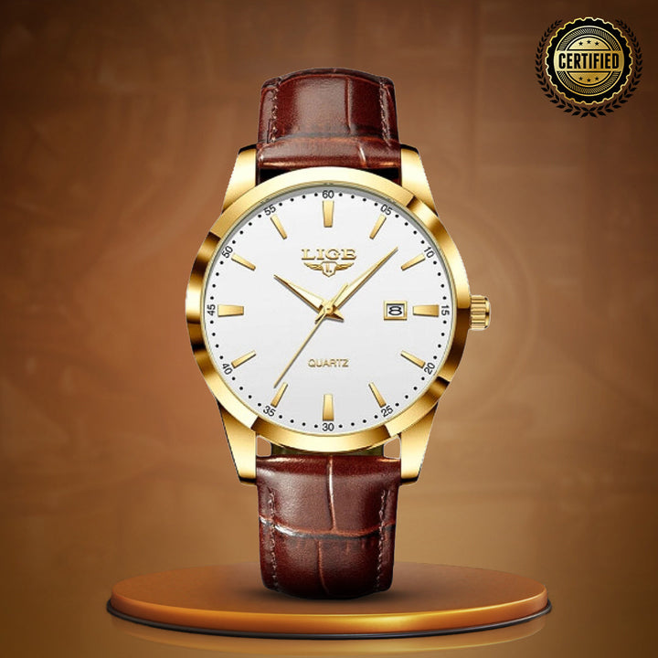 Renley's Gold Luxury Military Inspired Wrist Watch