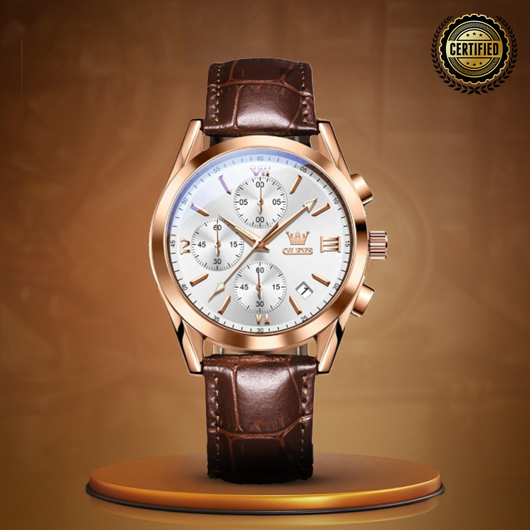 Renley's Luminous Sporty Chronograph Wrist Watch