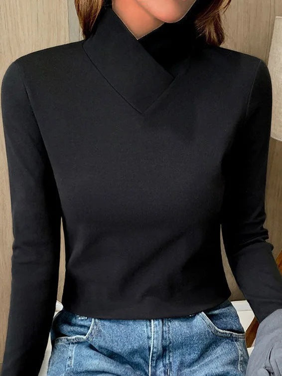 VALERIE⎮ELEGANT TURTLENECK SWEATER WITH HIGH COLLAR