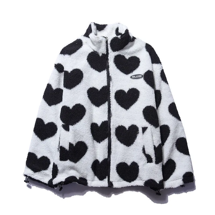 Agate - Double faced heart coat