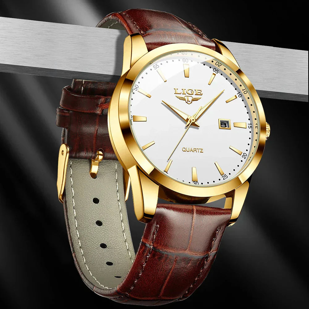 Renley's Gold Luxury Military Inspired Wrist Watch