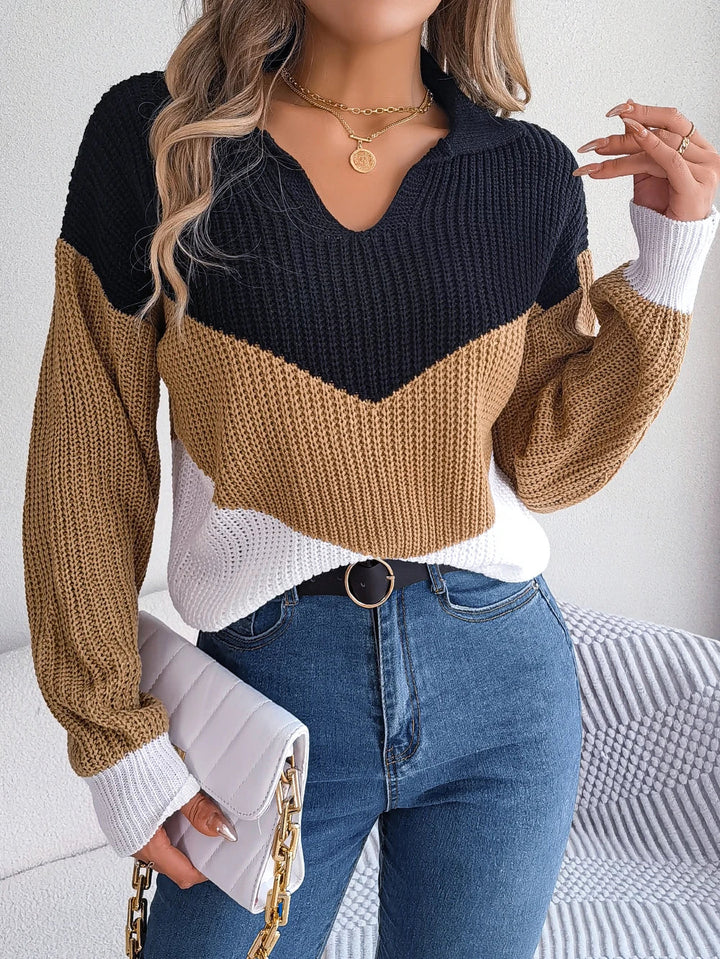 Phaedra™ | Comfortable Patchwork Sweater