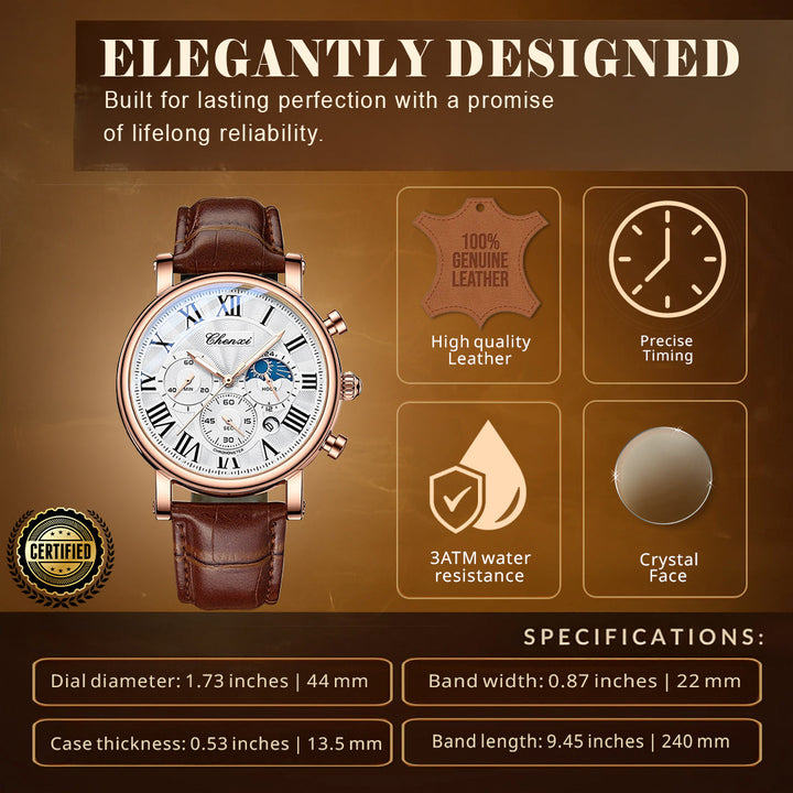 Renley's Slim Luxury Multifunctional Wrist Watch