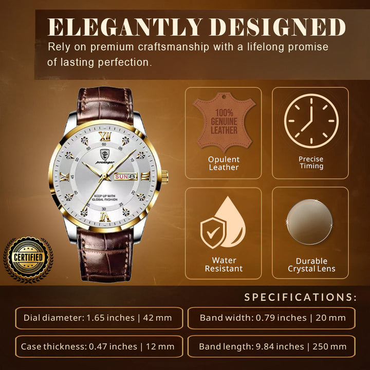 Renley's Elegant Slim Waterproof Wrist Watch