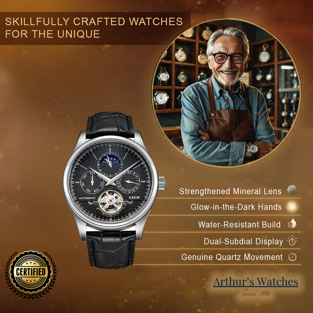 Renley's Luxury Rugged Automatic Wrist Watch