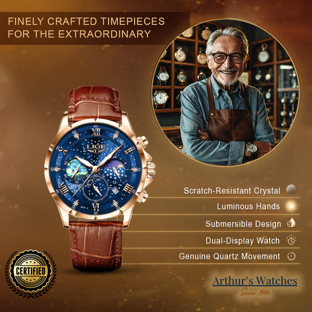 Renley's Celestial Chronograph Wrist Watch