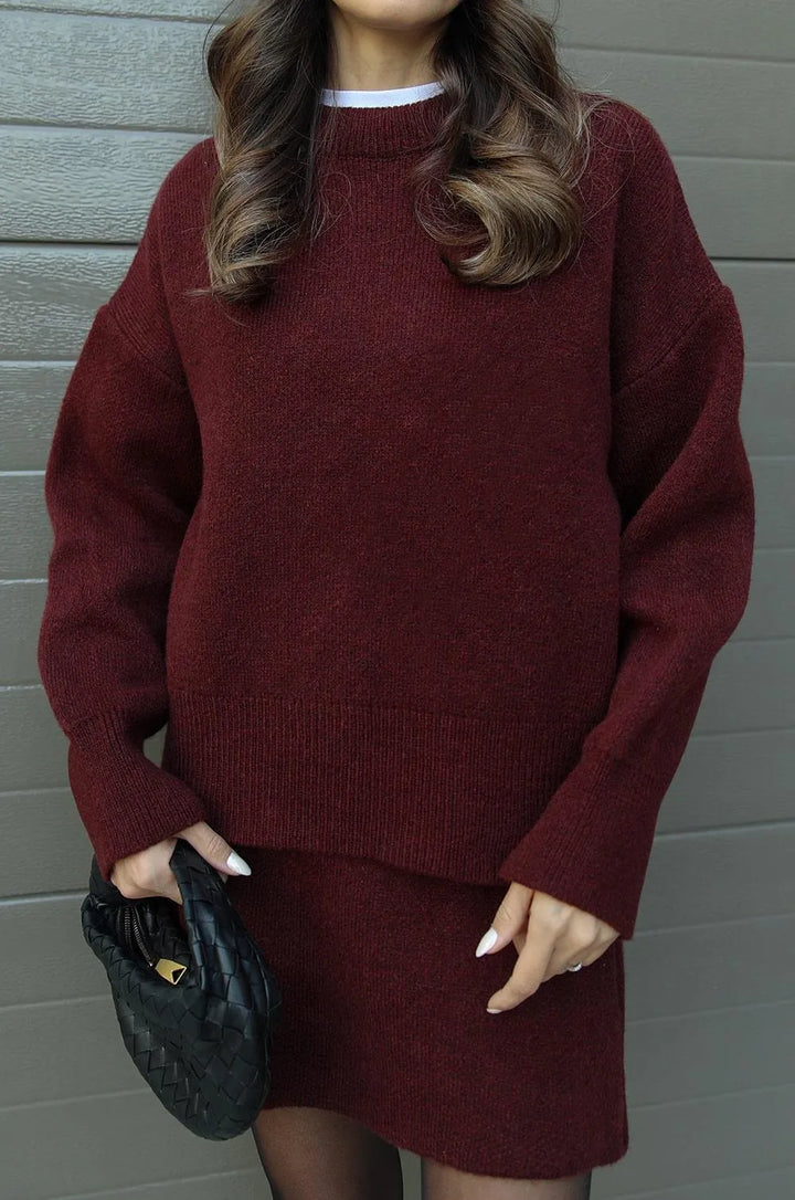 MAYA⎮SWEATER SKIRT SET